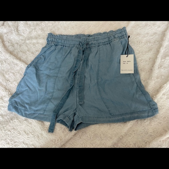 Japna Pants - Japna Blue Lightweight Casual Shorts Size Medium